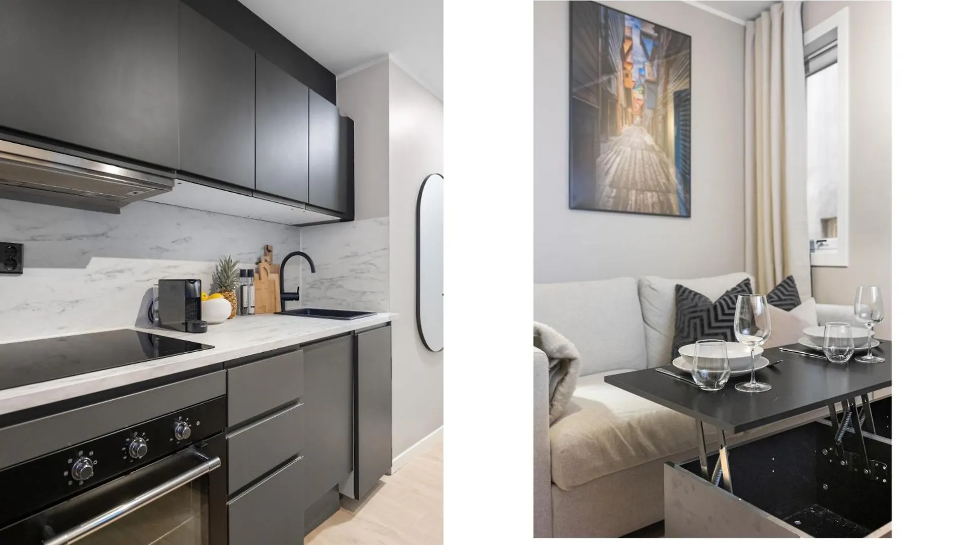 King Bed - Behind Bryggen - Renovated Des 23 Apartment Bergen